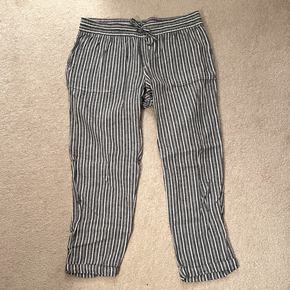 Old Navy Linen Blend Ankle Cut Beach Pants